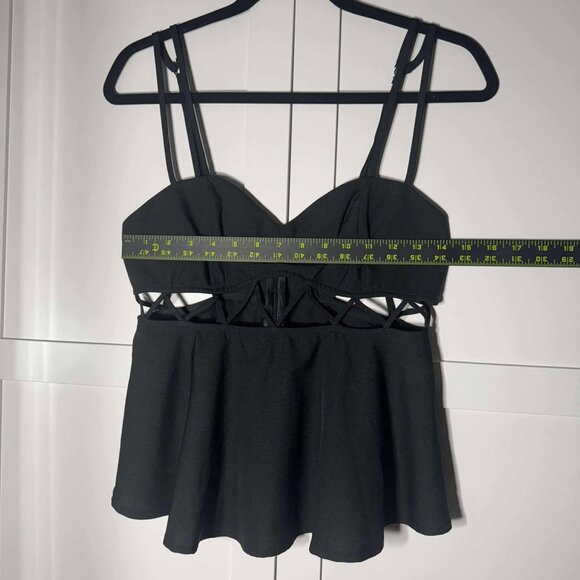 TOBI Women Crisscross design Tank top black MEDIUM - Picture 6 of 7